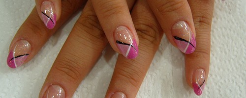 pink-french-style-nail-art